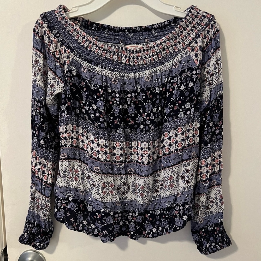 Cape Juby boho off the shoulder blouse